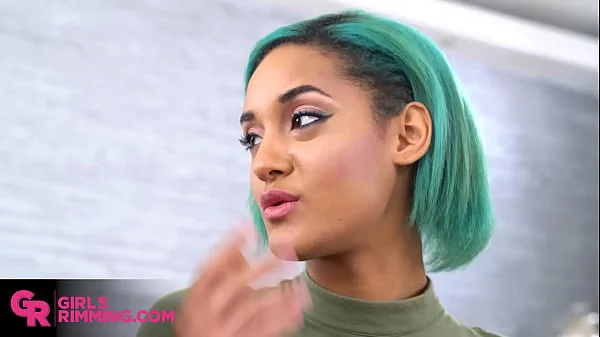 GIRLSRIMMING - Hot ebony secretary Capri Lmonde gives sloppy rimjob to boss (Mugur) (Mugur Porn)