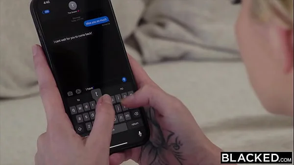 BLACKED Sexy Skye is seduced by Alina & her BF's huge BBC